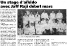 article presse 2 presentation stage Jaff RAJI 8 et 9 mars 2003