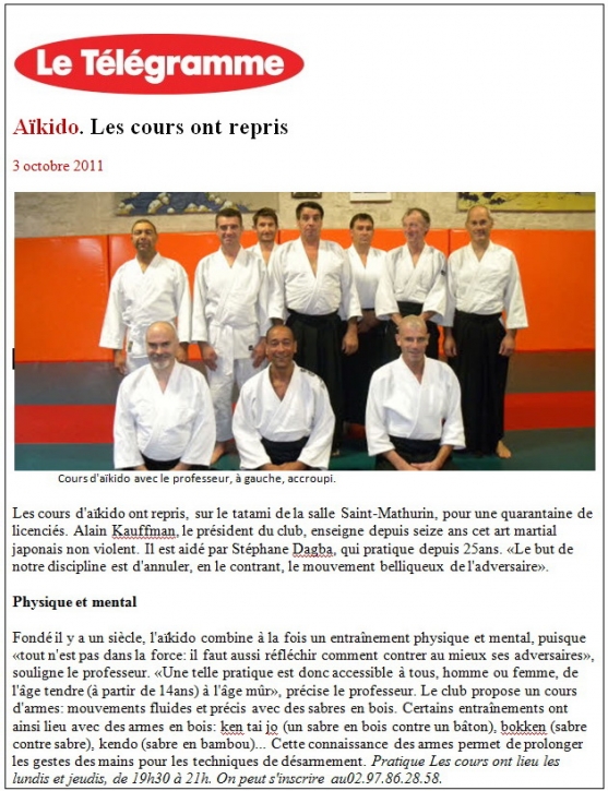 Telegramme 3-10-2011