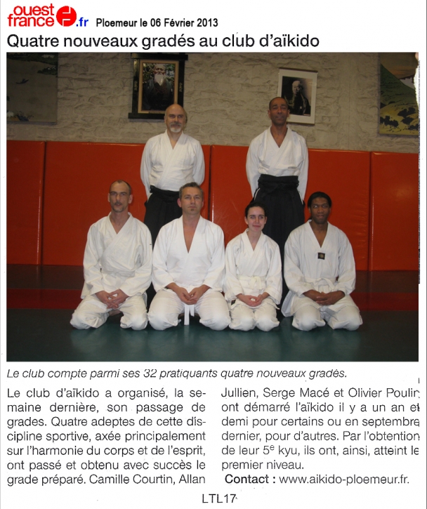 ouest  france 06 Fevrier 2013